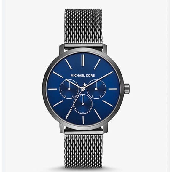 Michael Kors Blake Gunmetal-Tone Mesh‎ Watch NWT - Picture 1 of 8